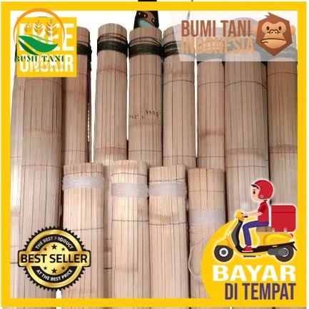 Tirai Bambu Gulung Outdoor Krey Kerai Kere Bambu Kerai Bambu Asli Bukan Sawit Dijamin Tebal