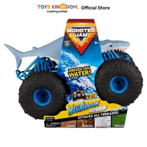 Toys Kingdom Monster Jam Megalodon Storm Thrasher Remote Control Mainan Anak Mobil Mobilan Kontrol B