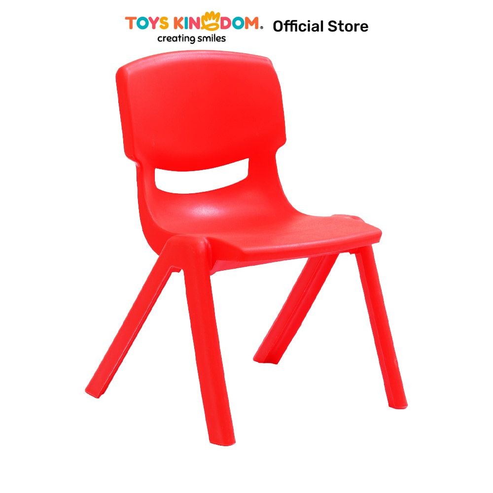 Toys Kingdom Paso Kursi Anak - Merah Tempat Duduk Anak Kids Chair Bangku Sandaran Plastik