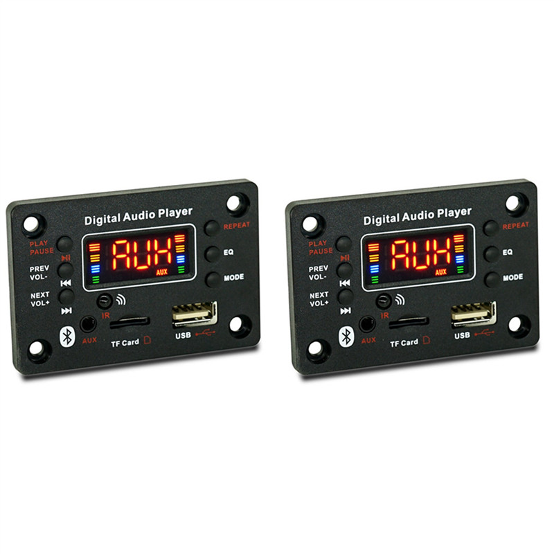 Hot-2X Bluetooth Module Car Audio Mp3 Decoder Bluetooth Mp3 Decoder Board Power Amplifier Board Exte