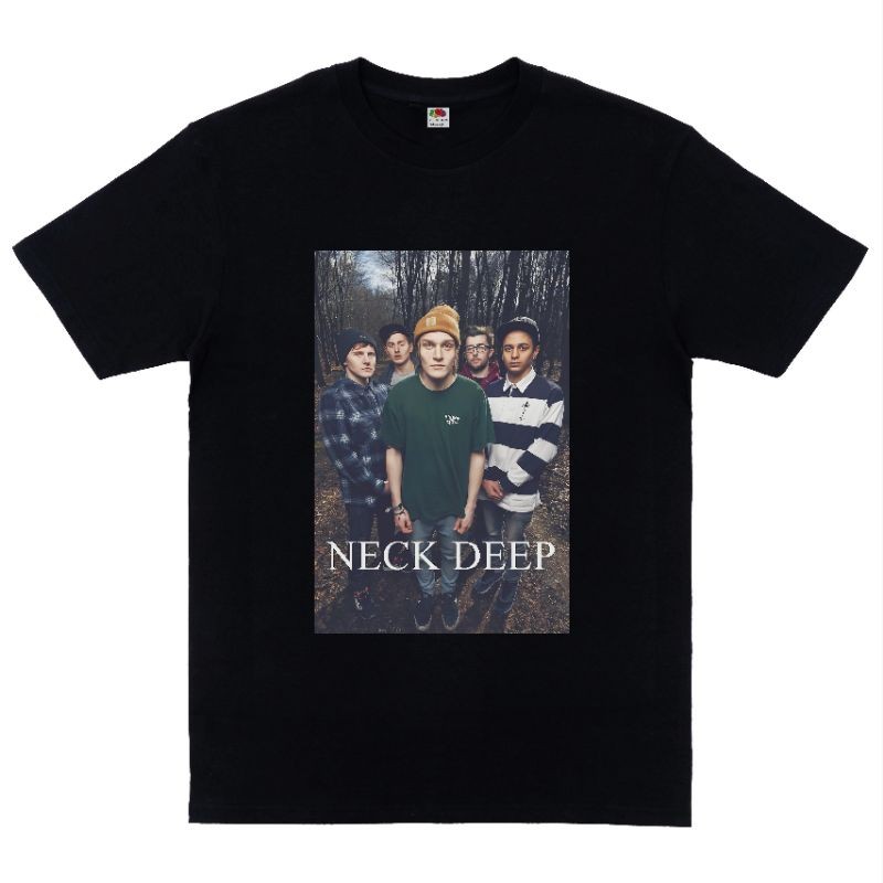 Neckdeep - Vokalis / T-shirt Neckdeep kaos band Neckdeep Vokalis