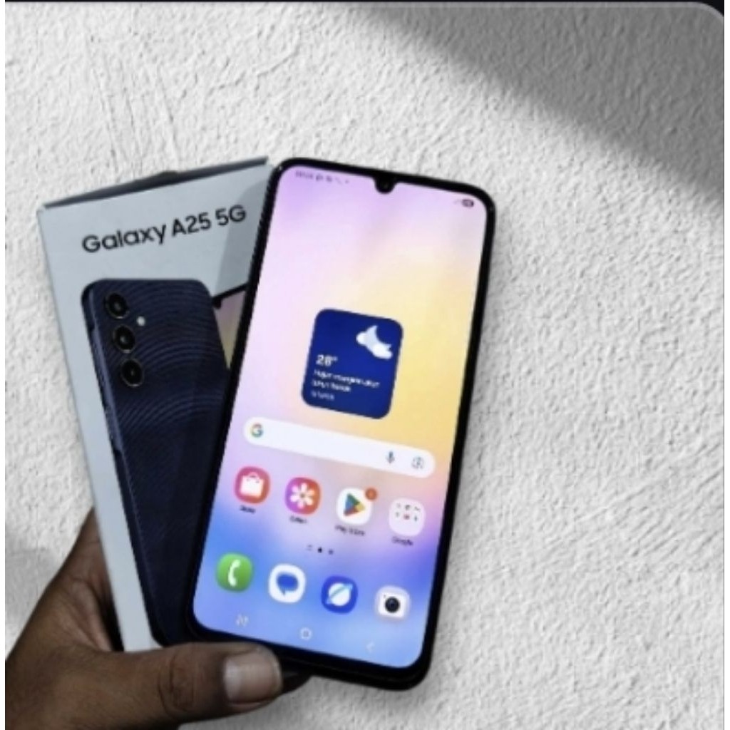 Samsung a25 5g lte versi ram8 256gb hp second original lengkap ya