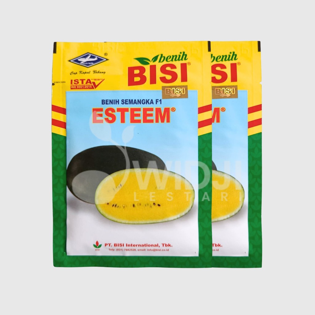 Benih Semangka Esteem F1 20gr Bisi Cap Kapal Terbang Daging Kuning