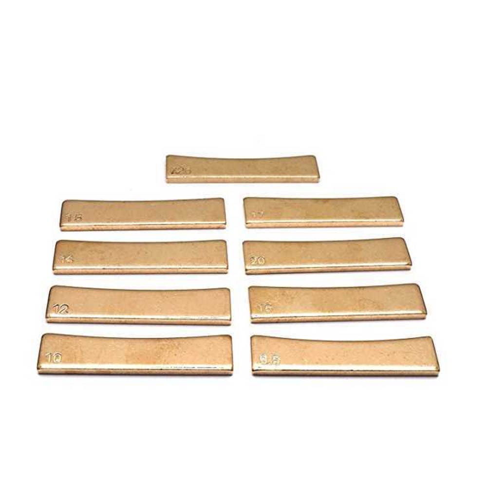 9Pcs Kit Guitar Bass Radius Fingerboard Fret Press Caul Radian Ruler Insert 7.25/9.5/10/12/14/15/16/