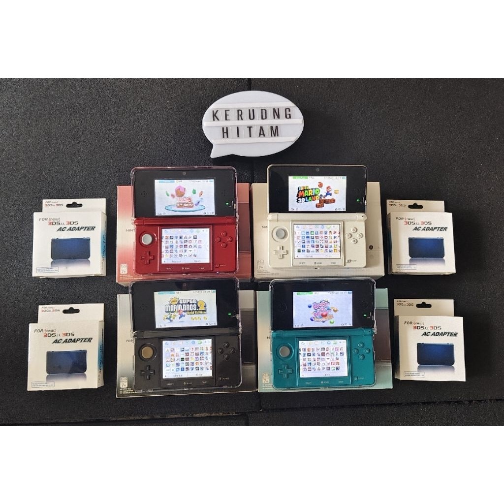Nintendo old 3ds cfw full set mulusMurah