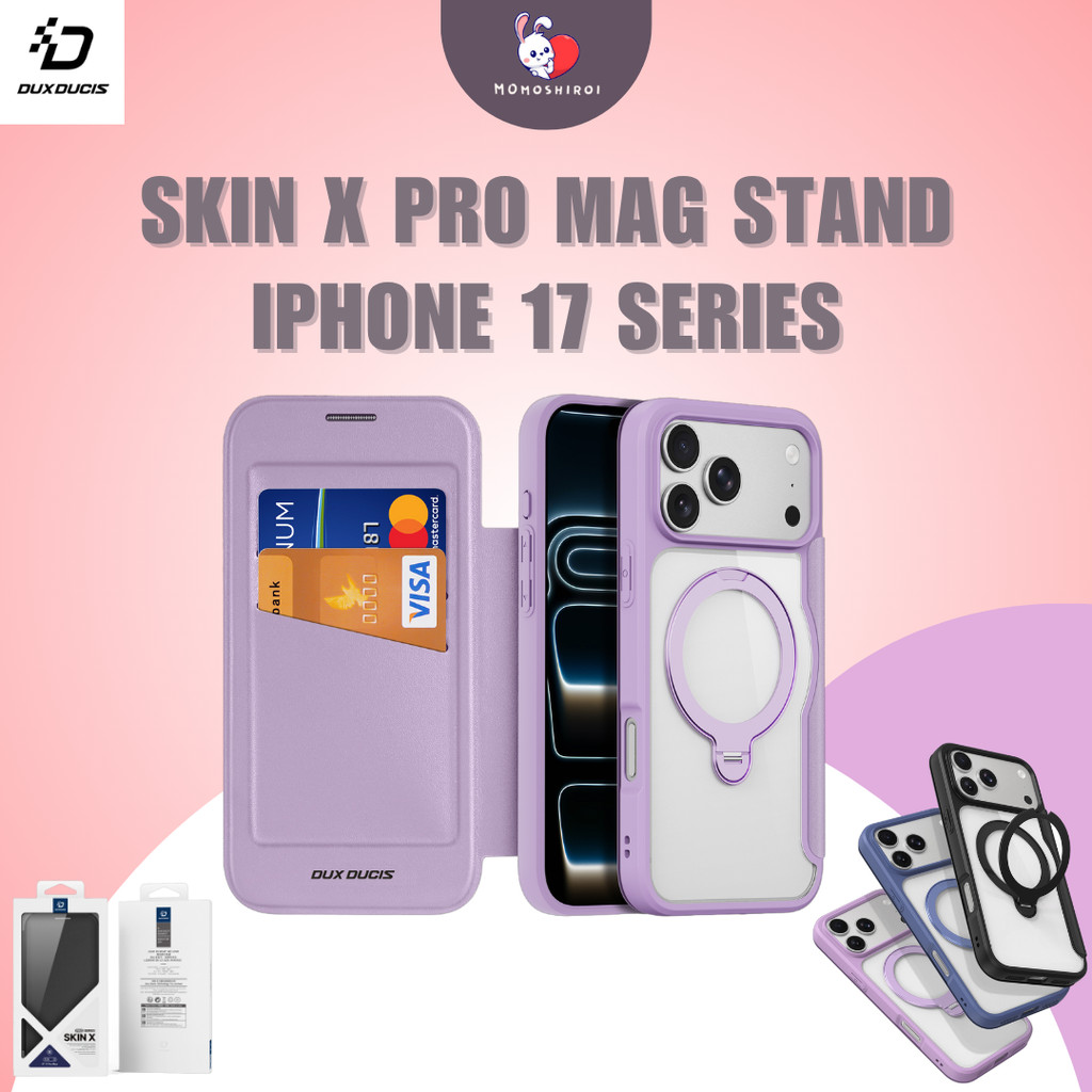 Dux Ducis Skin X Pro Series Folio MagSafe Case with Folding Magnetic Stand for iPhone 17 Pro Max / A