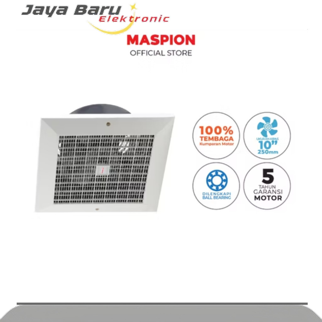 MASPION 10 inch Exhaust Fan Kipas Angin Hexos Plafon CEF-25