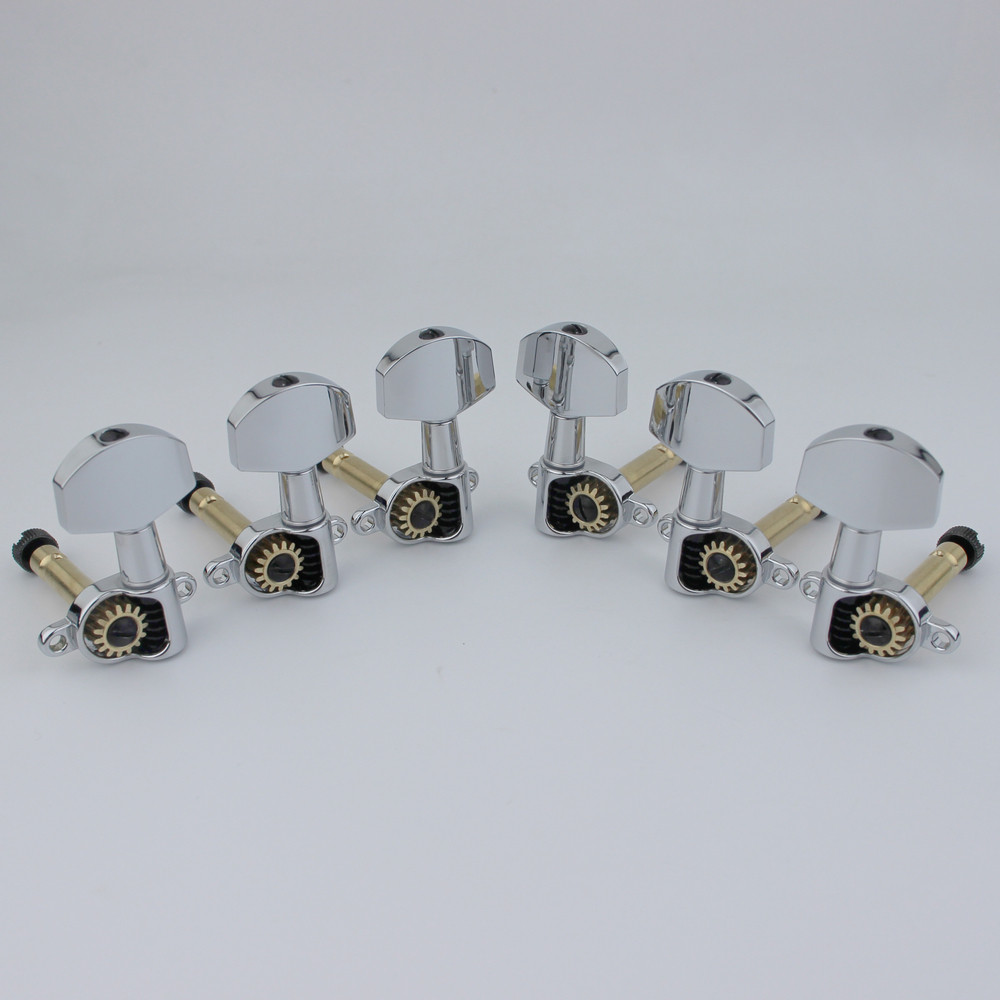 1 Set Of PRS Style Front Locked Guitar Tuner With High-Quality Craftsmanship, 3+3 Exquisite Chrome/G