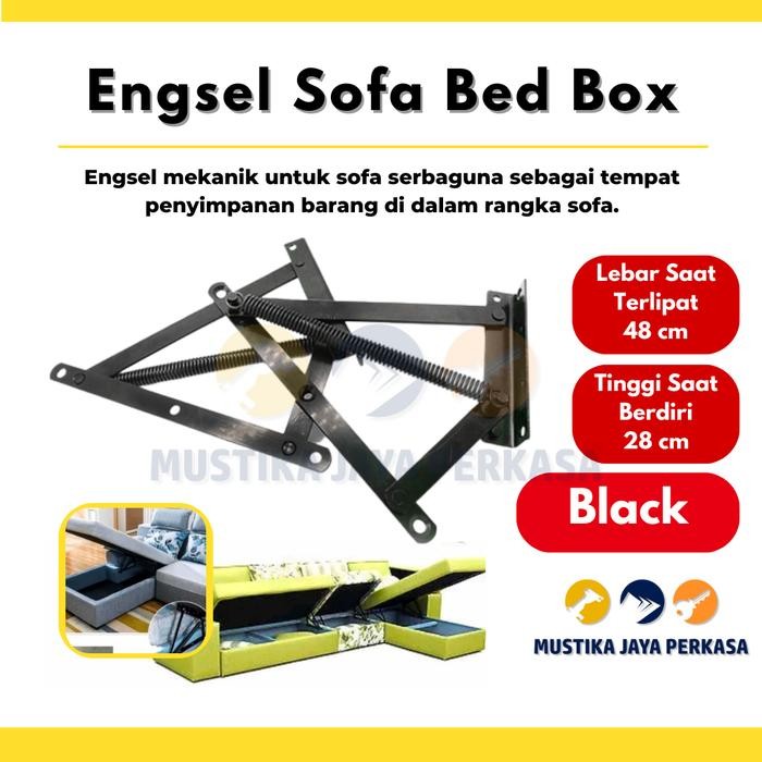 Engsel Sofa Bed Box Reklining Penyimpanan Mekanik Recr Sofa Puff