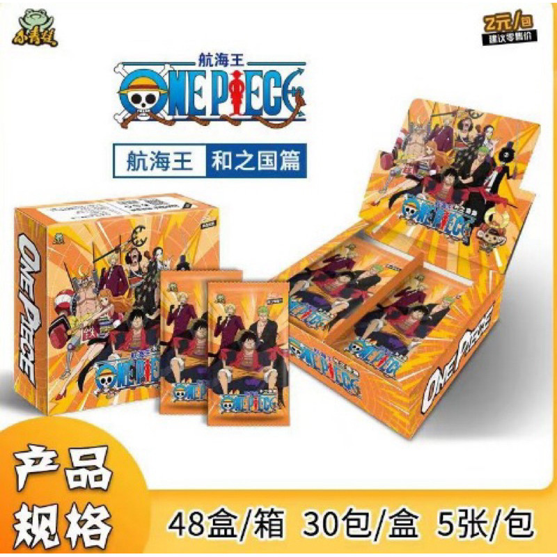 RAIDSHOP [Ready] Kartu Anime One Piece 1 Box Grosir Cards 36 Pack Zoro Luffy Kartu Langka Collection