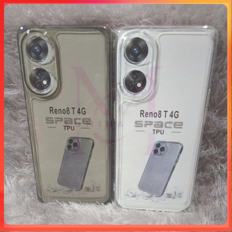 PROMO+COD SoftCase Casing Oppo Reno 8T 4G Selikon Bening Transparan Pelindung Belakang Hp Camera Ful