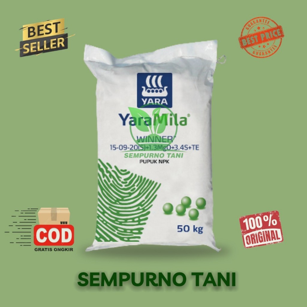 1 KG Mutiara YaraMila Winner Pupuk NPK 15-09-20 Ecer Repack