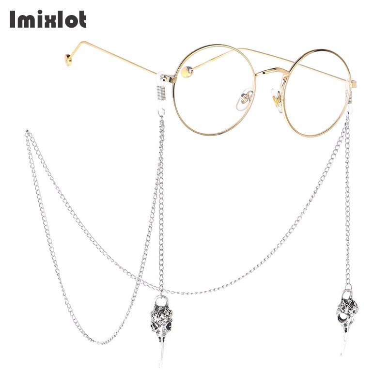 Fashion Pent Glasses a Women Dragon Owl Beak Eyeglasses Sunglasses Spectacles Metal ain Holder Cord 