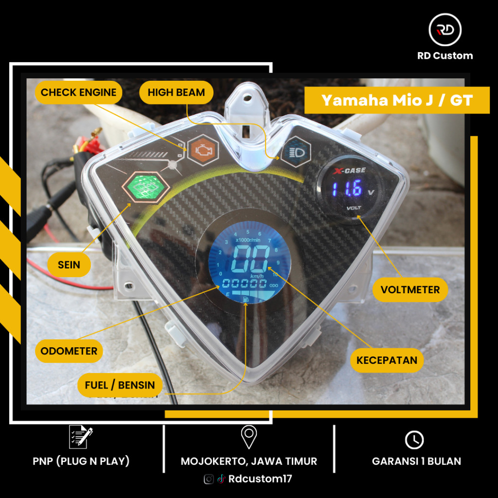 karrinustore - Speedometer Yamaha Mio J / GT Digital PNP