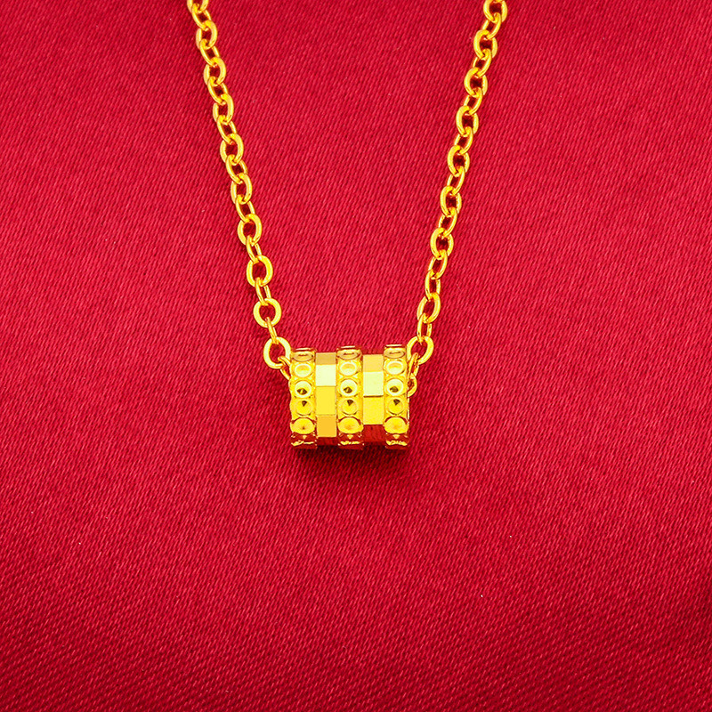 Rambut rantai emas pasir Vietnam pinggang kecil wanita R-rantai kalung wanita pinggang kecil