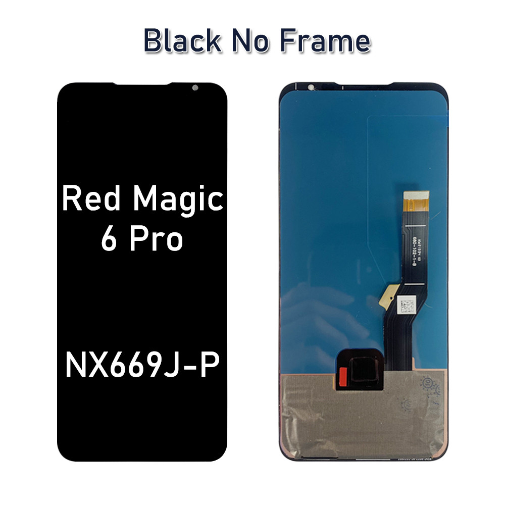 6.8" AMOLED LCD For ZTE Nubia Red Magic 6 LCD splay Tou Screen gitizer Assembly For ZTE Nubia Red Ma