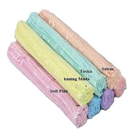 [100 Biji] Kawat Bulu Mercy/Pipe Cleaner Polos Warna 30cm diameter 6mm