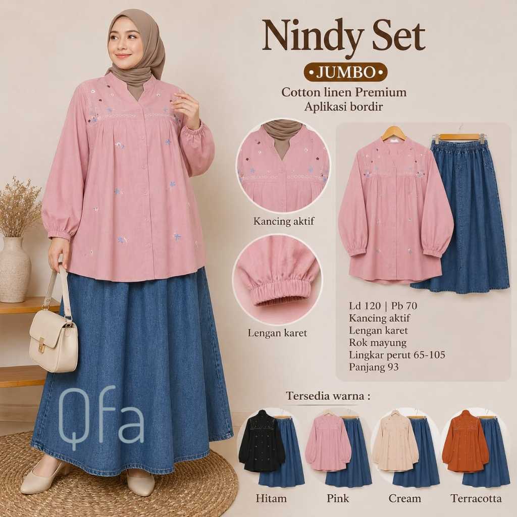 1306    NINDY SET JUMBO  by QfA  ORIGINAL BRAND SOLO