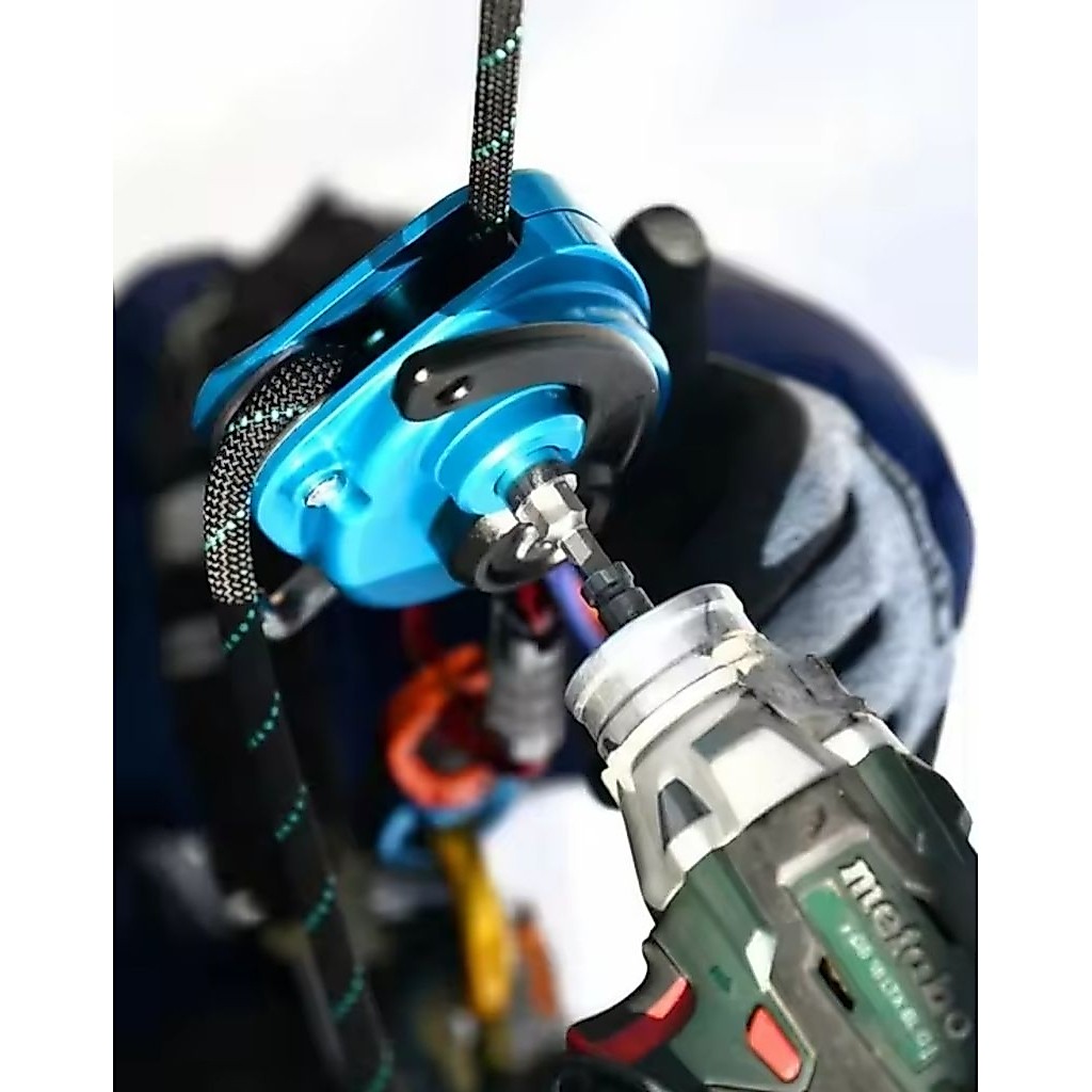 DS300 JNDO drill powered ascender and hoister, alat naik tali dan angkat barang bertenaga drill