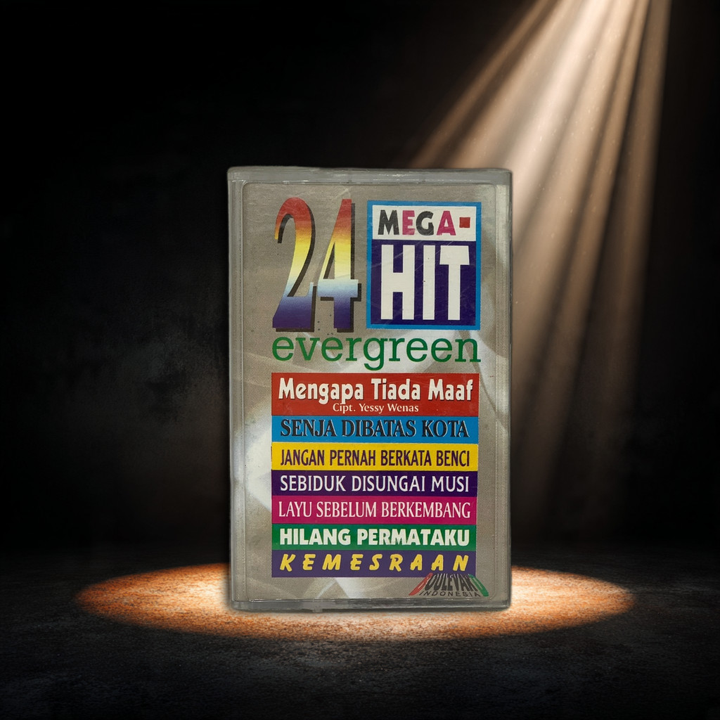 24 Mega Hits  - Evergreen - Kaset Pita
