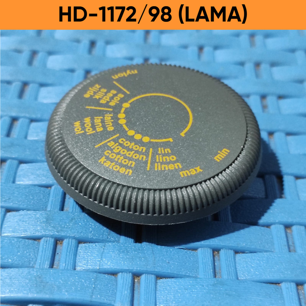 KNOP / KNOB / KENOP PUTARAN SETRIKA HD1172 / HD 1172 PENGATUR SUHU GOSOKAN SETERIKA DRY IRON ORIGINA