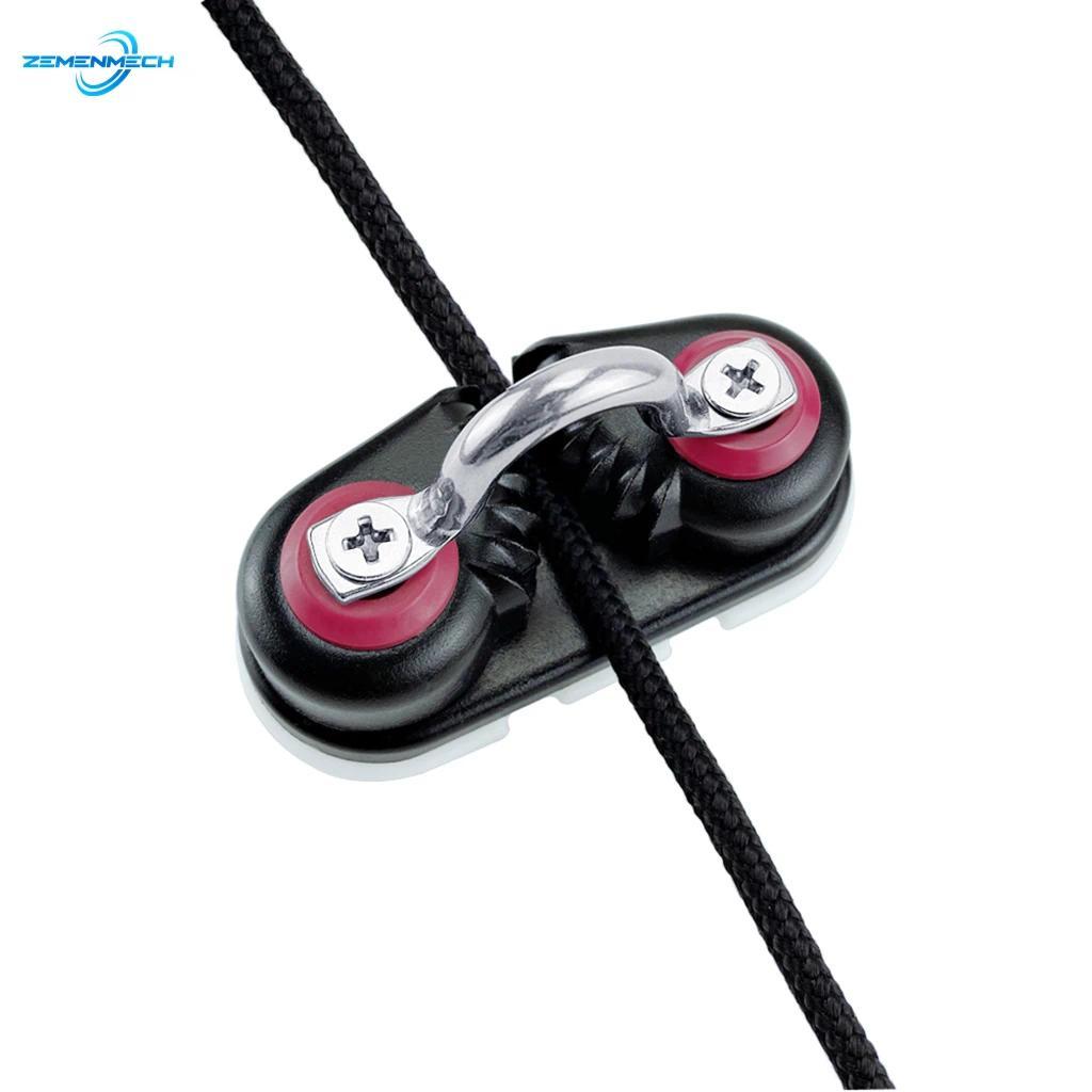 Anodized Aluminium Cam Cleat with Leading Ring Boat Rope Cleat Matic Fairlead Marine Sailboat Kayak 