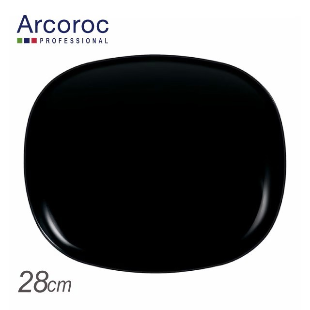 Piring 28x23cm Luminarc Arcoroc Rectangular Platter Evolutions Black P1137 - 1pc