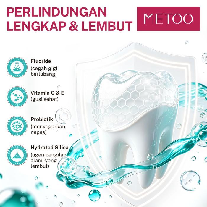 Promo Best [PROMO FREE SIKAT GIGI CLEAN] METOO MW3 *3 BPOM-pemutih gigi / Gigi Cerah/ Gusi Sehat/ Na