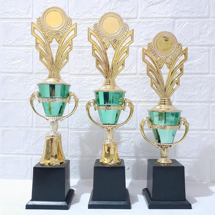 Piala Trophy Prime Tinggi 45cm Satuan & Set - JUARA 1, FIGUR F-10, MERAH
