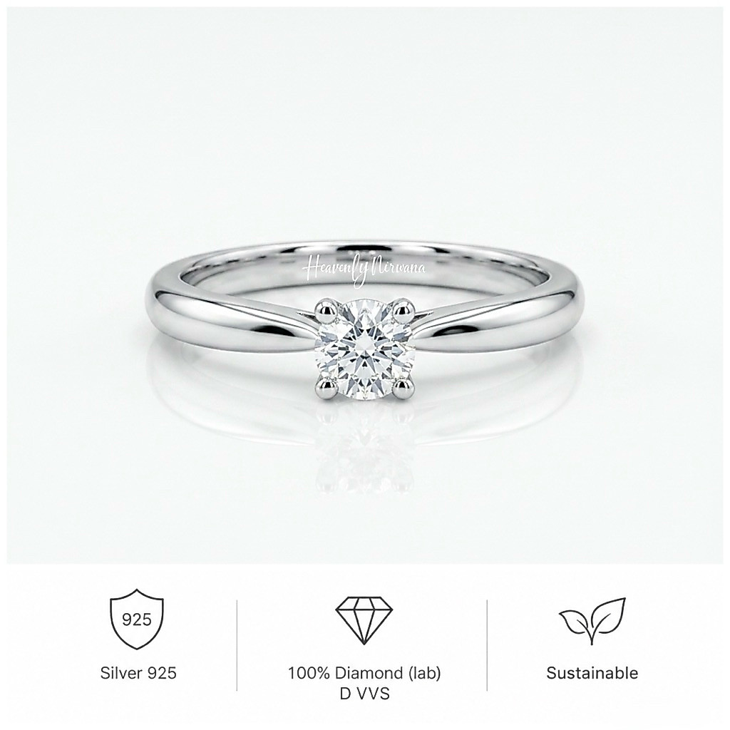 Cincin Berlian Wanita Solitaire