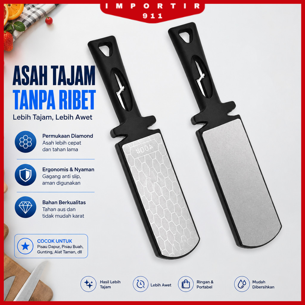 Pengasah Pisau 5in1 Double Side Diamond Sharpening Knife - B216L