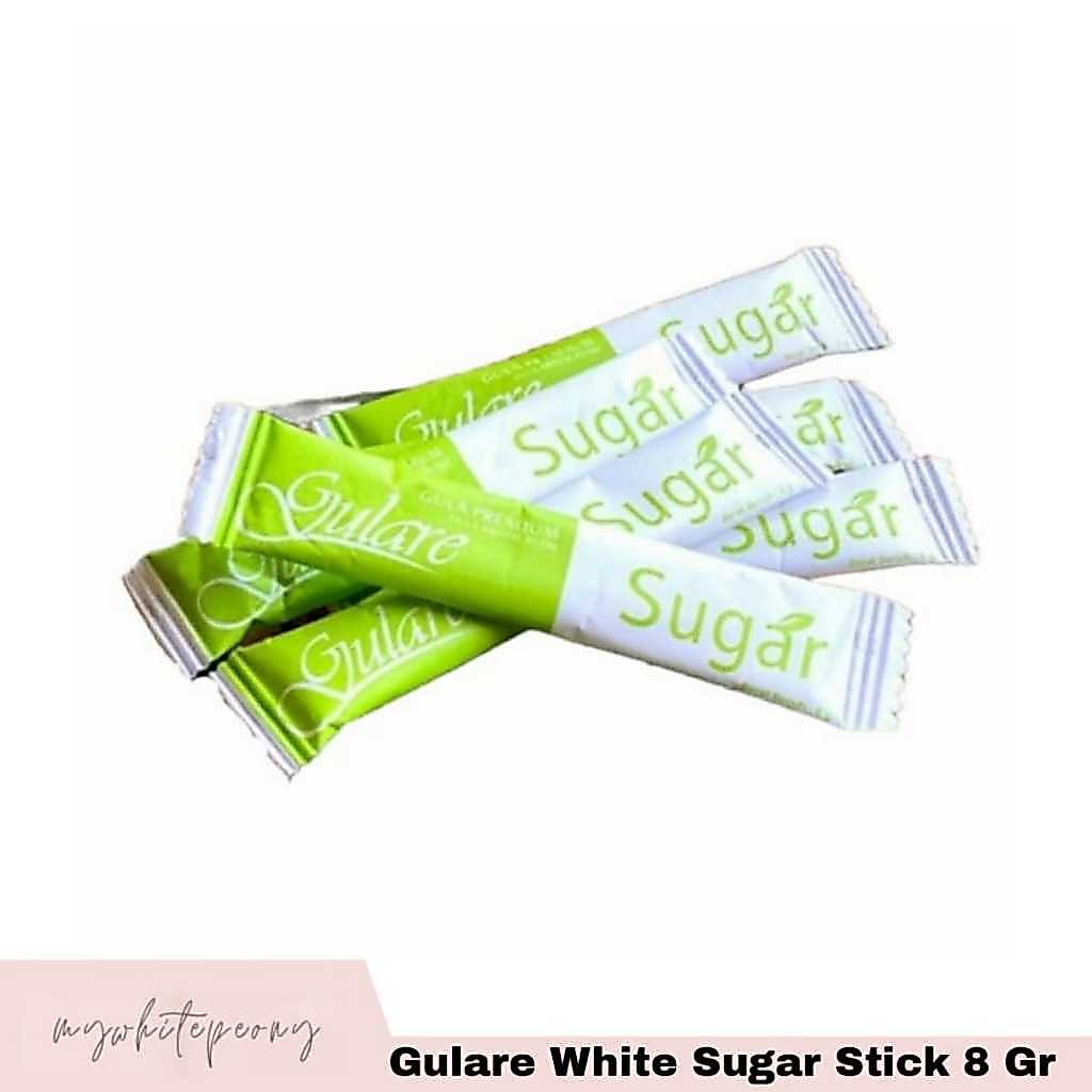 Gulare White Sugar Stick / Gulare Gula Putih Sachet 8 Gr