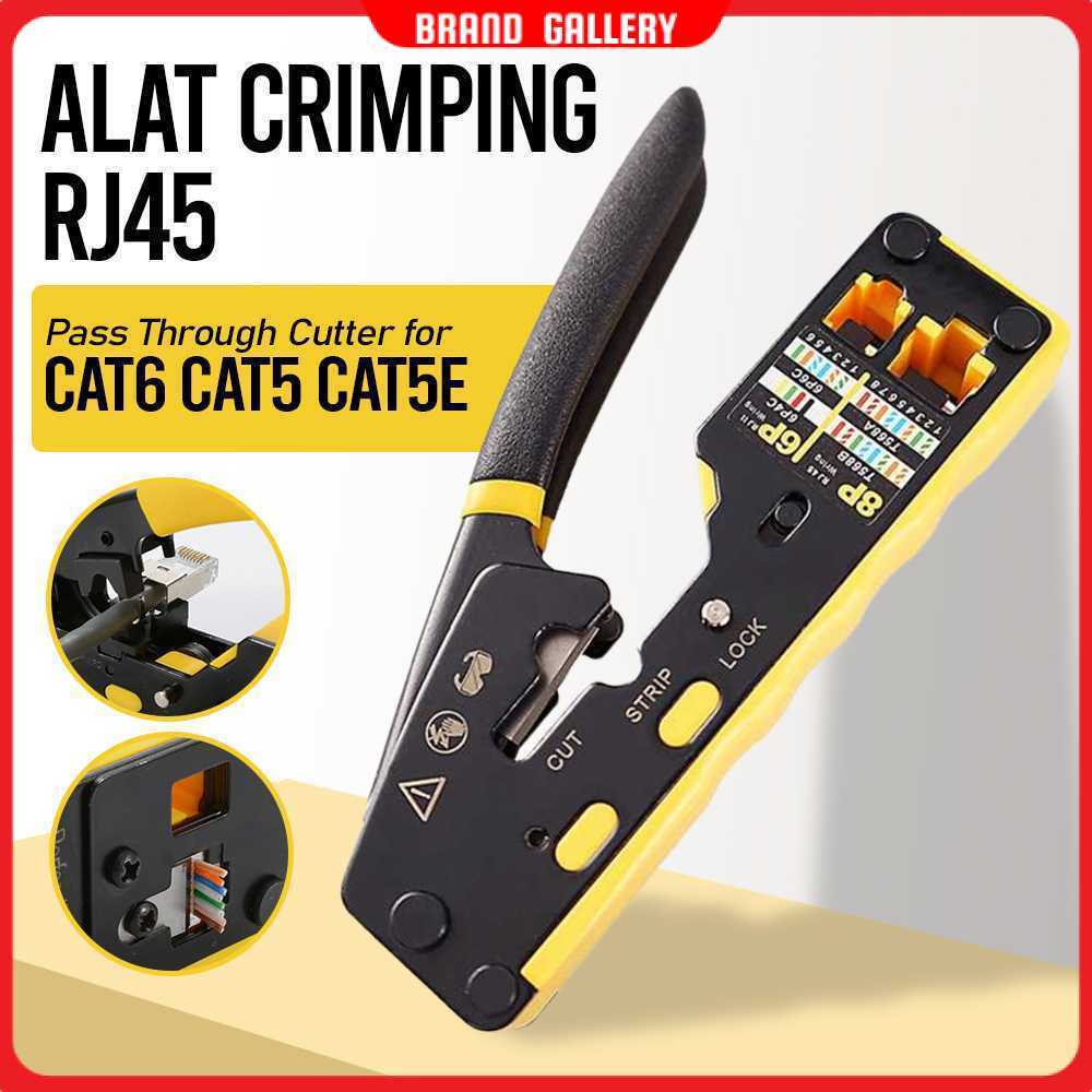Alat Crimping RJ45 Pass Through Cutter for CAT6 CAT5 CAT5E - 6088