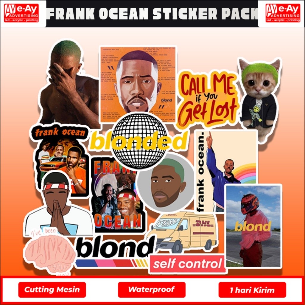 15pcs FRANK OCEAN Sticker Pack | stiker frank ocean aesthetic laptop case hp vinyl - eayadvertising