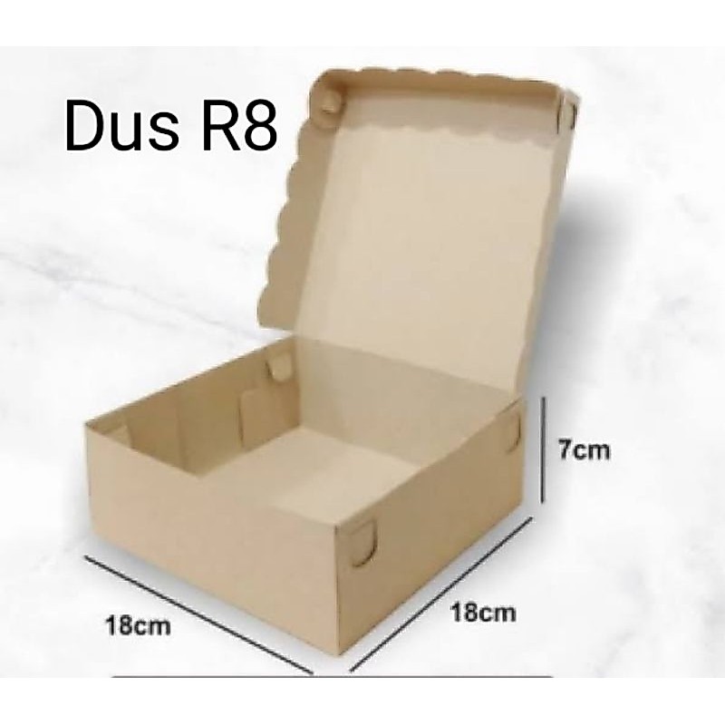Dus R8 Coklat/Dus kue/Dus roti