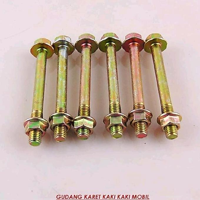 Baut Shockbreaker panjang 5cm dan Baut 7cm Set Mur Tebeng