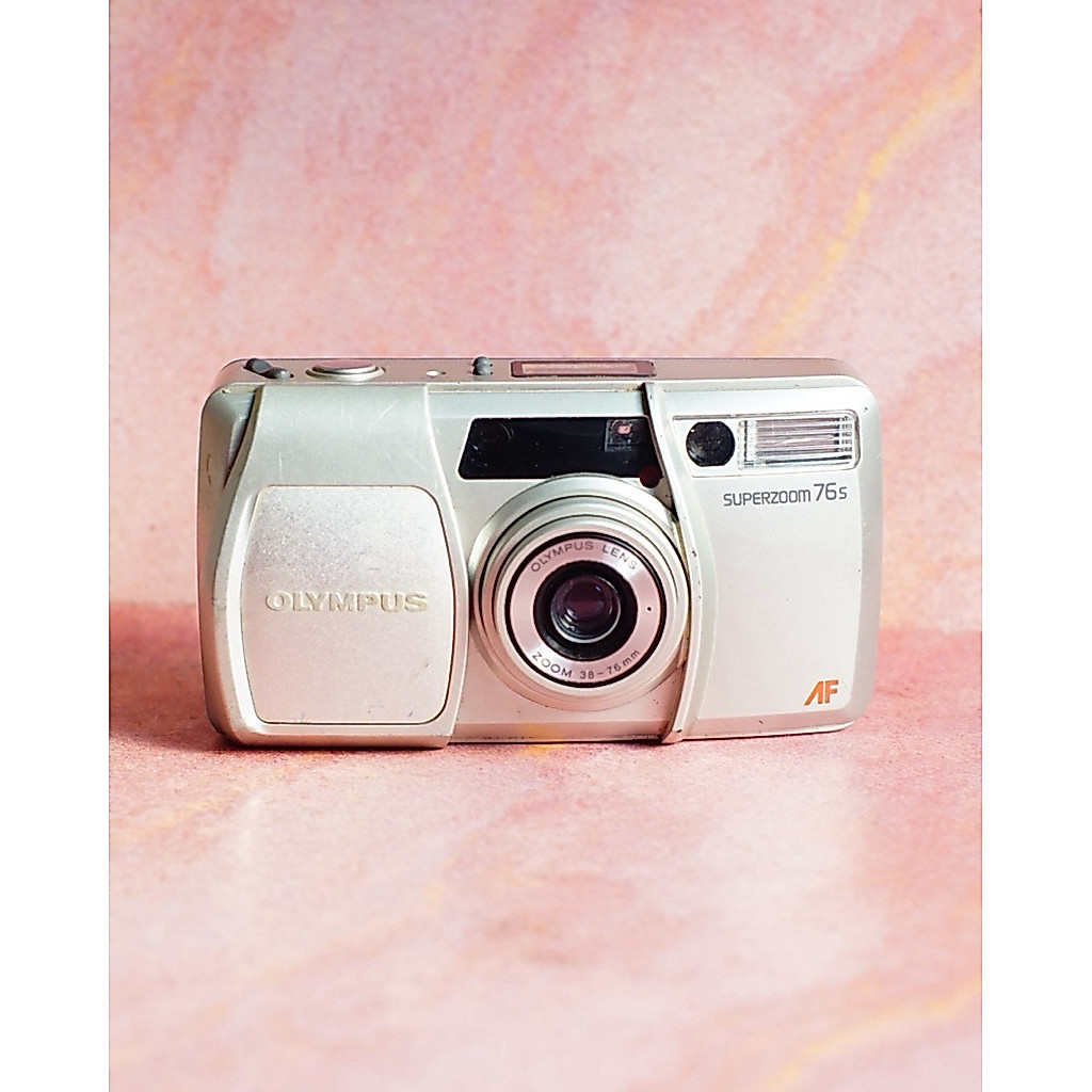 Olympus Superzoom 76S Analog Point N Shoot Camera