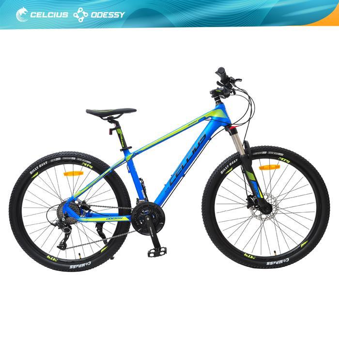 Sepeda Gunung MTB Celcius Delta Frame Alloy 27.5" - 27 speed - Biru