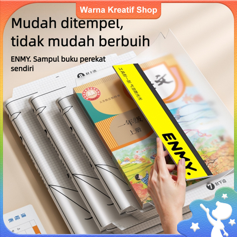

ENMY Pembungkus Buku Self-Adhesive Cover Buku Berkualitas untuk Pelajar Cocok untuk Buku Pelajaran Dokumen
