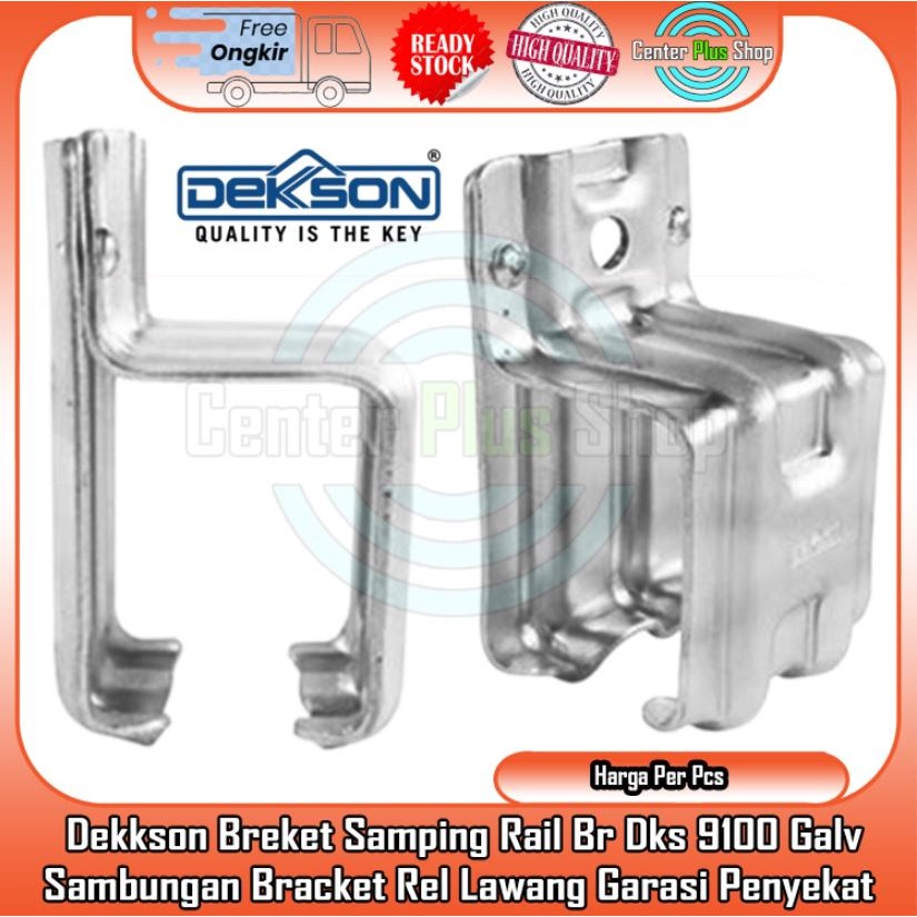 Dekkson Breket Sambung Br Dks 9100 Galv Bracket Smping Rail Rel Rell Pintuu Garasi Penyekat Ruangan 