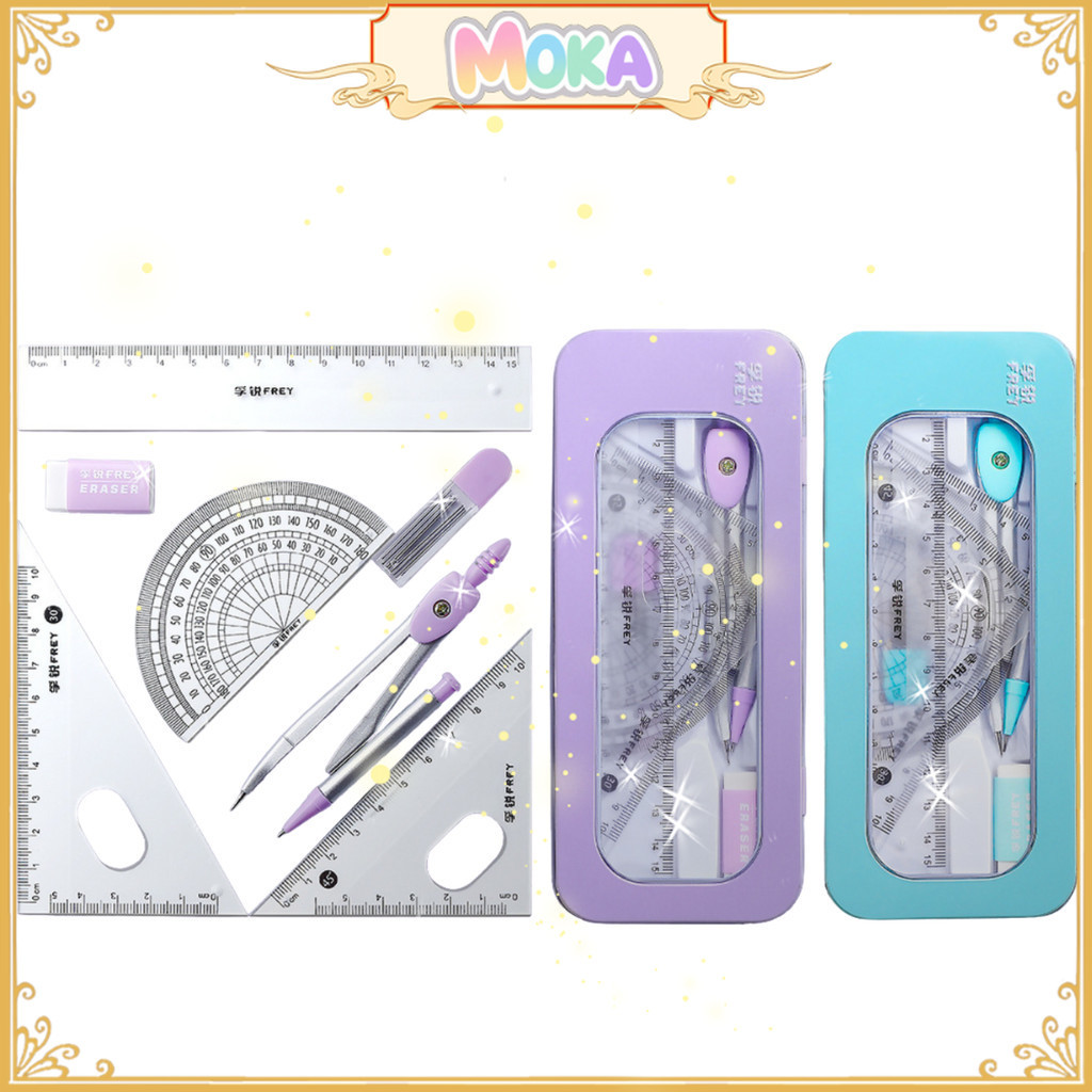

MOKA PREMIUM 7IN1 STUDENT DRAWING TOOLKIT / PENGGARIS 7IN1 SERBAGUNA / PENGGARIS & JANGKA MULTIFUNGSI 7IN1 SET LENGKAP FREE TEMPAT MKA143