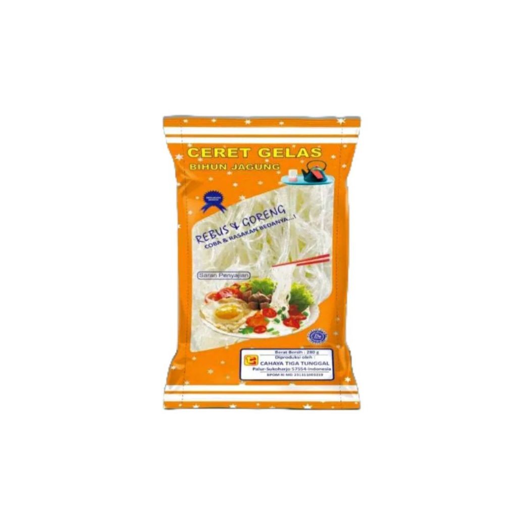 Ceret Gelas Bihun Jagung Ceret Gelas 280GR