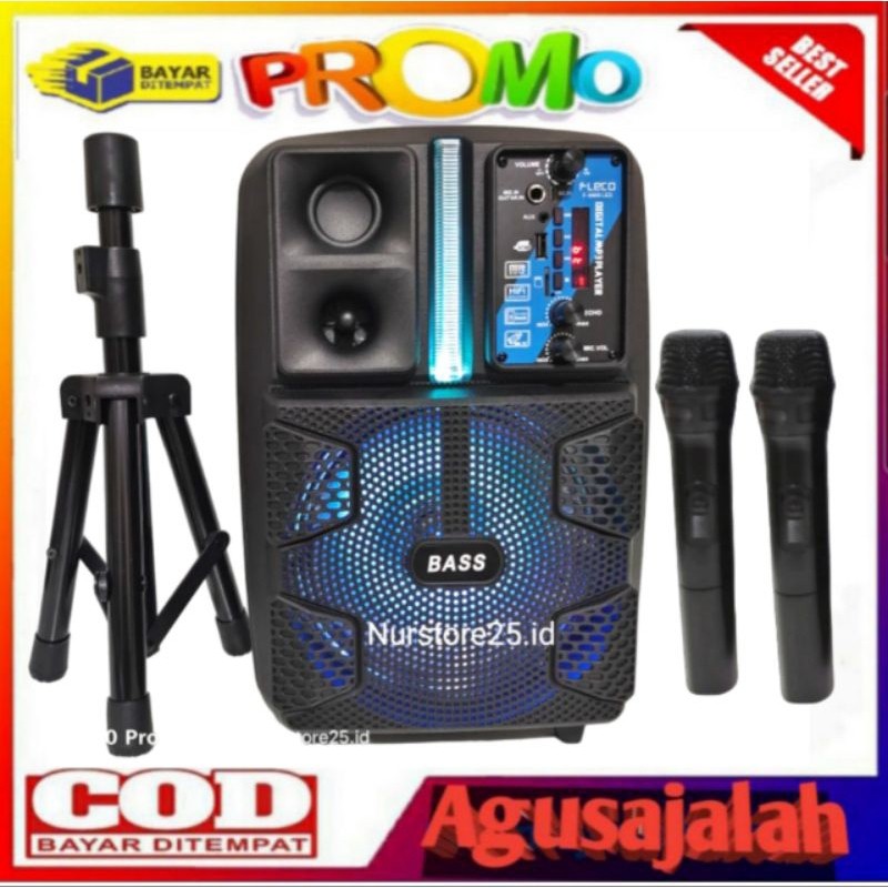 SERBA COD TURUN HARGA SPEAKER BLUETOOTH FORTABLE SUPER BASS F8808 MIC WIRELESS DOUBLE BLUETOOTH RADI