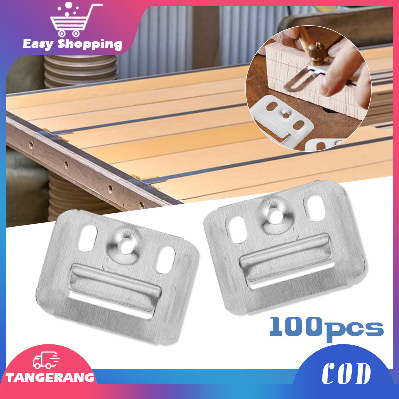 Isi 100 Klip Wpc Panel Dinding Clip Wpc Wall Panel Klip Besi Wall Panel Bracket Wpc Wall Panel Penya