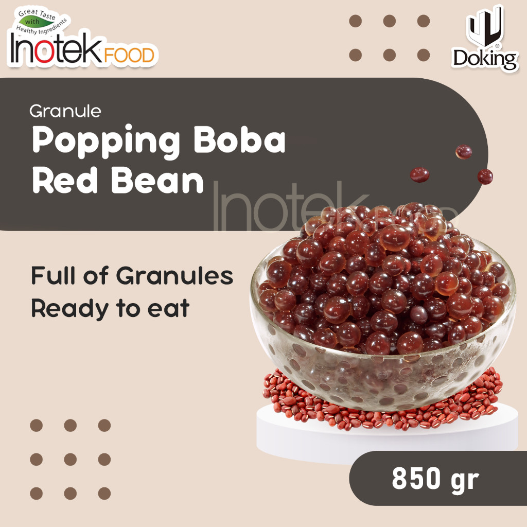 

Granule Popping Boba Red Bean 850g - TERBARU Boba Poping isi kacang merah