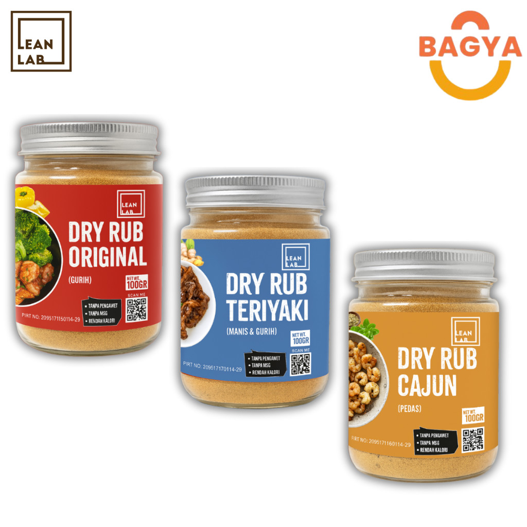 

Bumbu Masak Dry Rub Leanlab Marinasi Rendah Kalori 100g OriginalCajun Teriyaki Untuk Daging Ayam