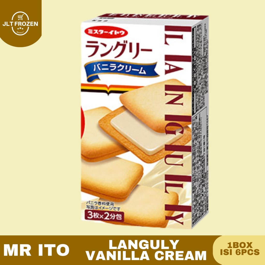 

Mr Ito Languly Kemasan 86g - Isi 6pc / Makoto-Ya Singapore / Cream Cookie Vanilla