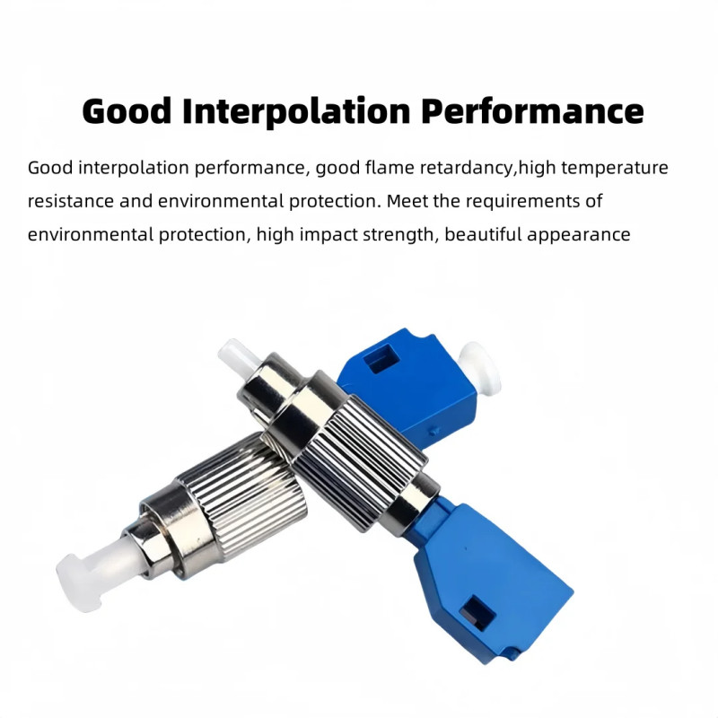 Adapter Fiber Optik Hybrid Adapter Konektor Fiber Optik LC/UPC (Female) To FC/UPC (Male) Adaptor