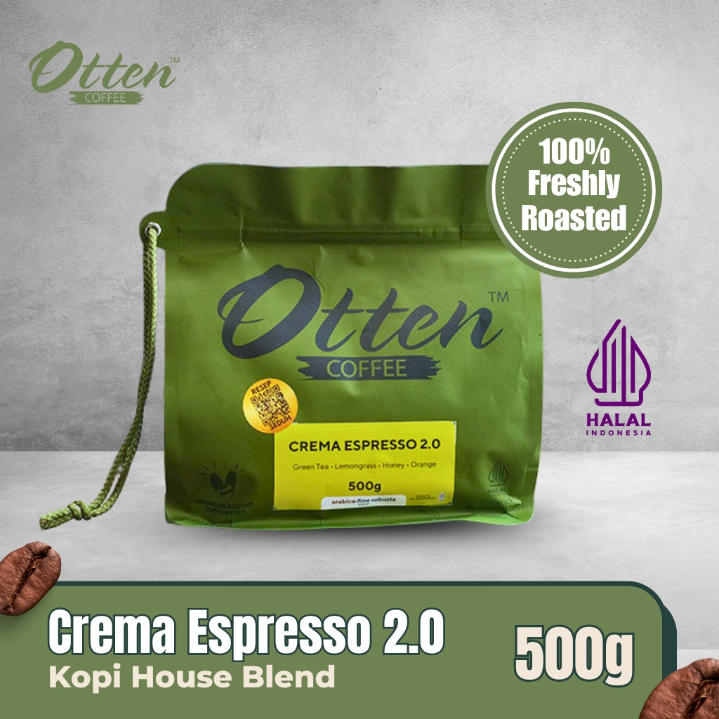 

Crema Espresso 2.0 - Kopi House Blend 500gr - Biji / Bubuk Kopi Commercial Blend Otten Coffee