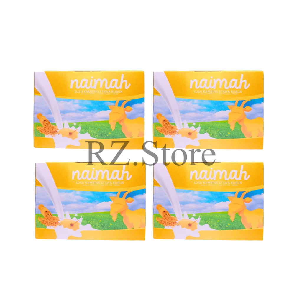 

4 BOX Susu Kambing Etawa Naima Naimah 200g – Bubuk Herbal Propolis & Bee Pollen BPOM